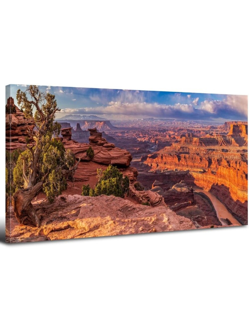 Desert Landscape Wall Art for Living Room & Office - Grand Canyon Canvas Decor